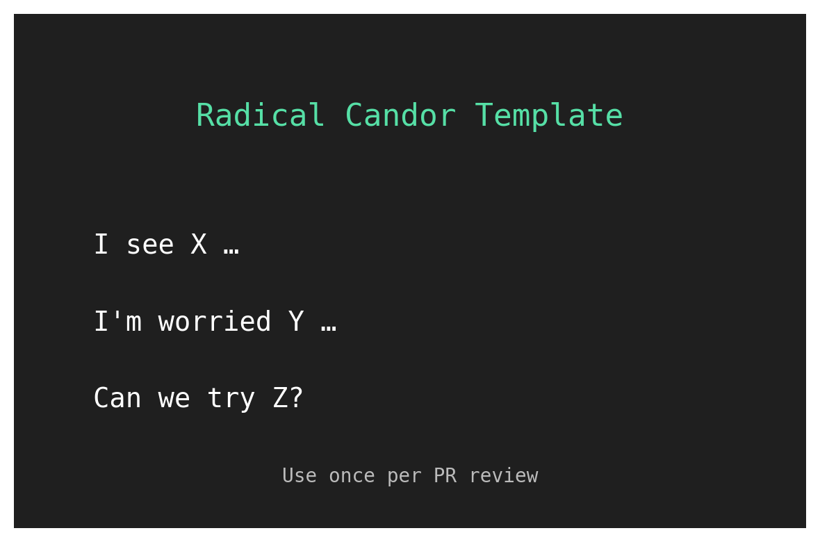 radical candor template