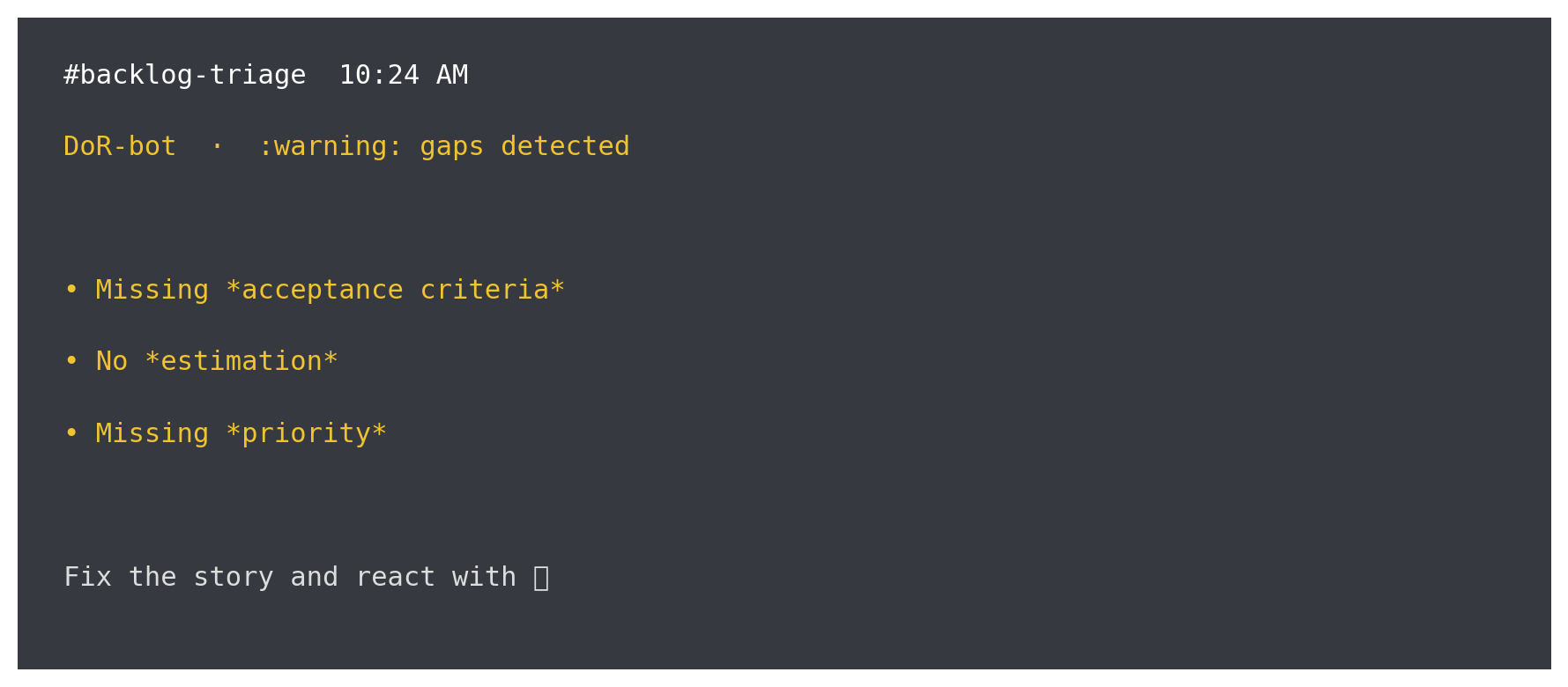 backlog triage