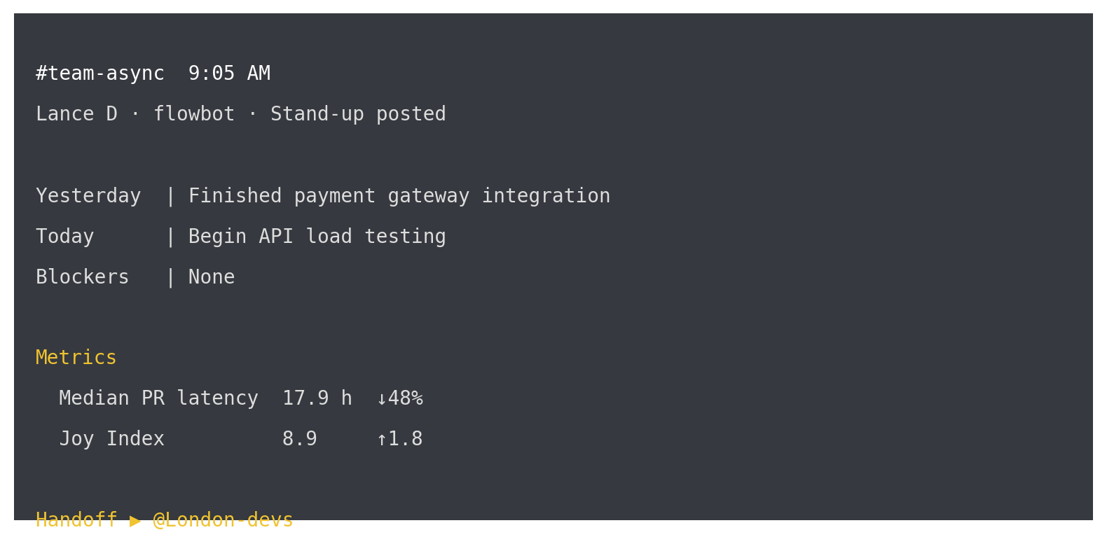 team async